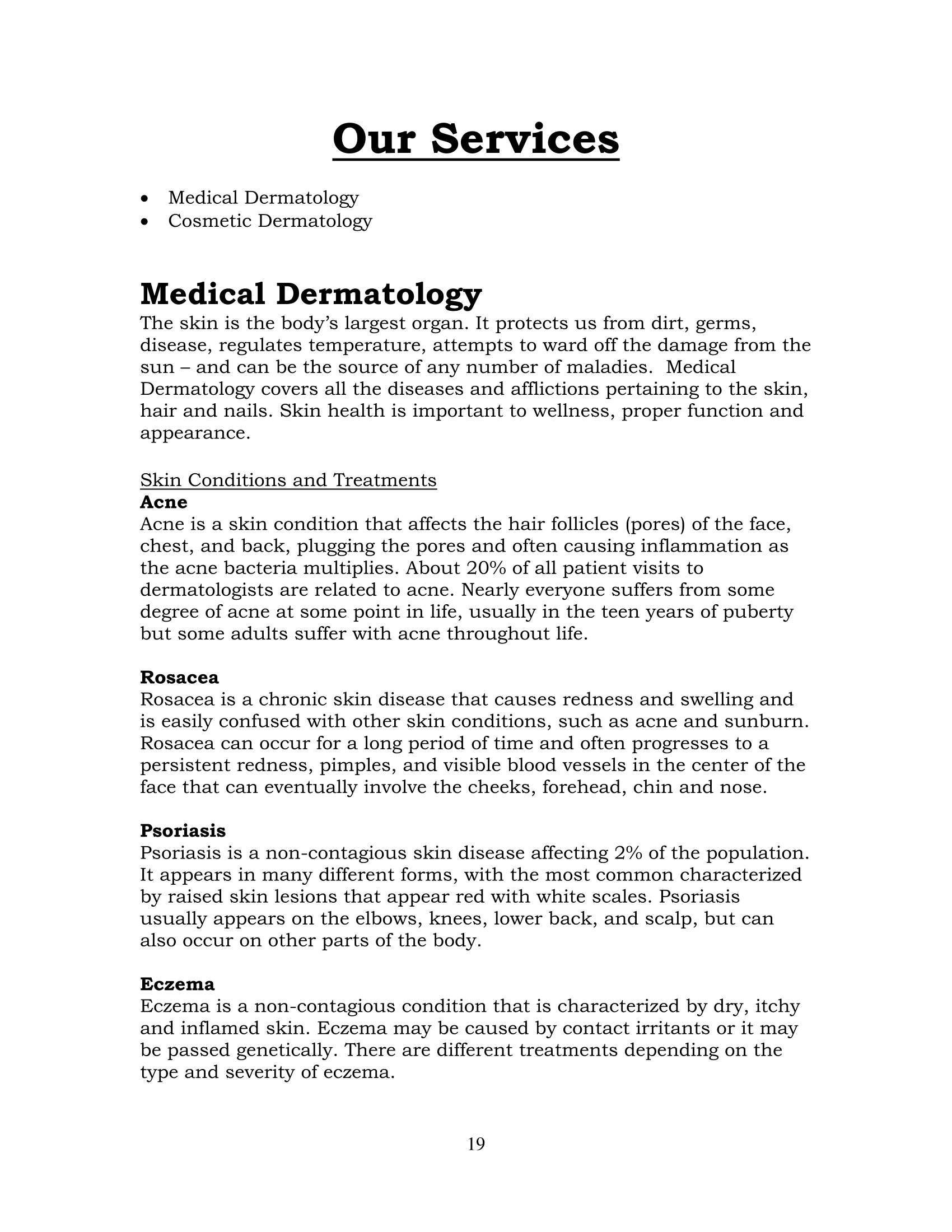 Cedars Sinai Dermatology Department Employee Training Manual | Alberta Lim | Copy &amp; Content Writing