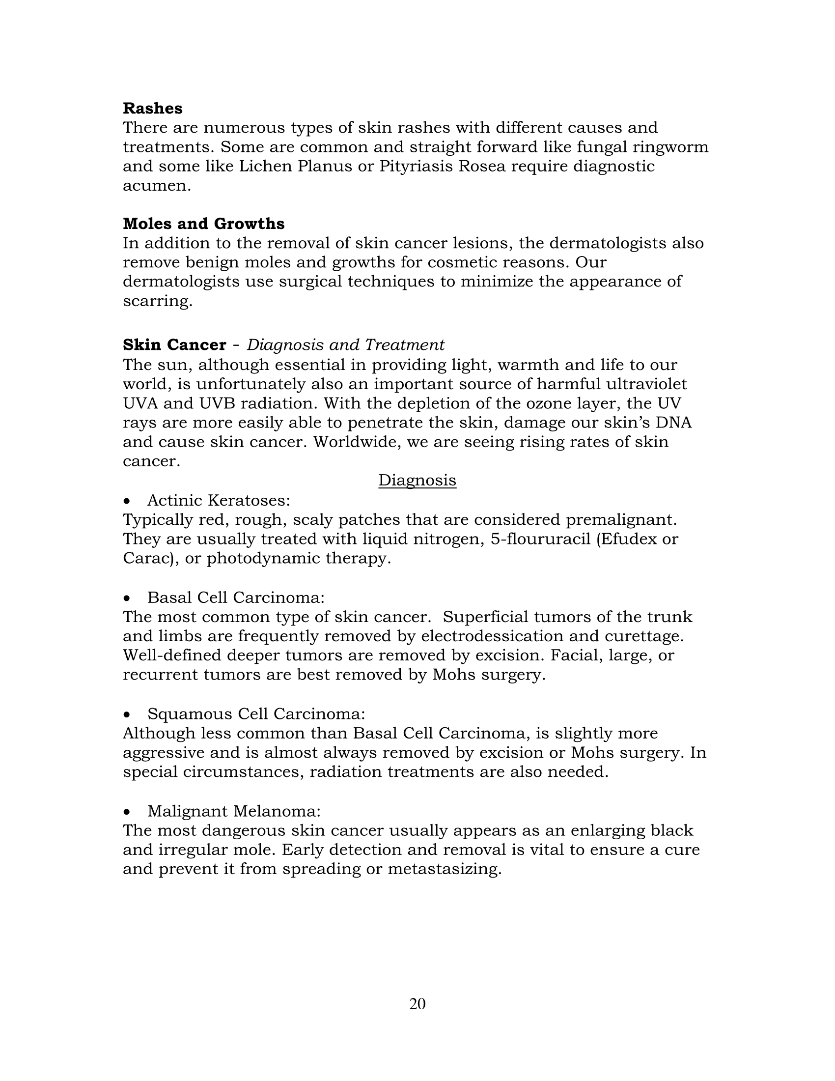 Cedars Sinai Dermatology Department Employee Training Manual | Alberta Lim | Copy &amp; Content Writing